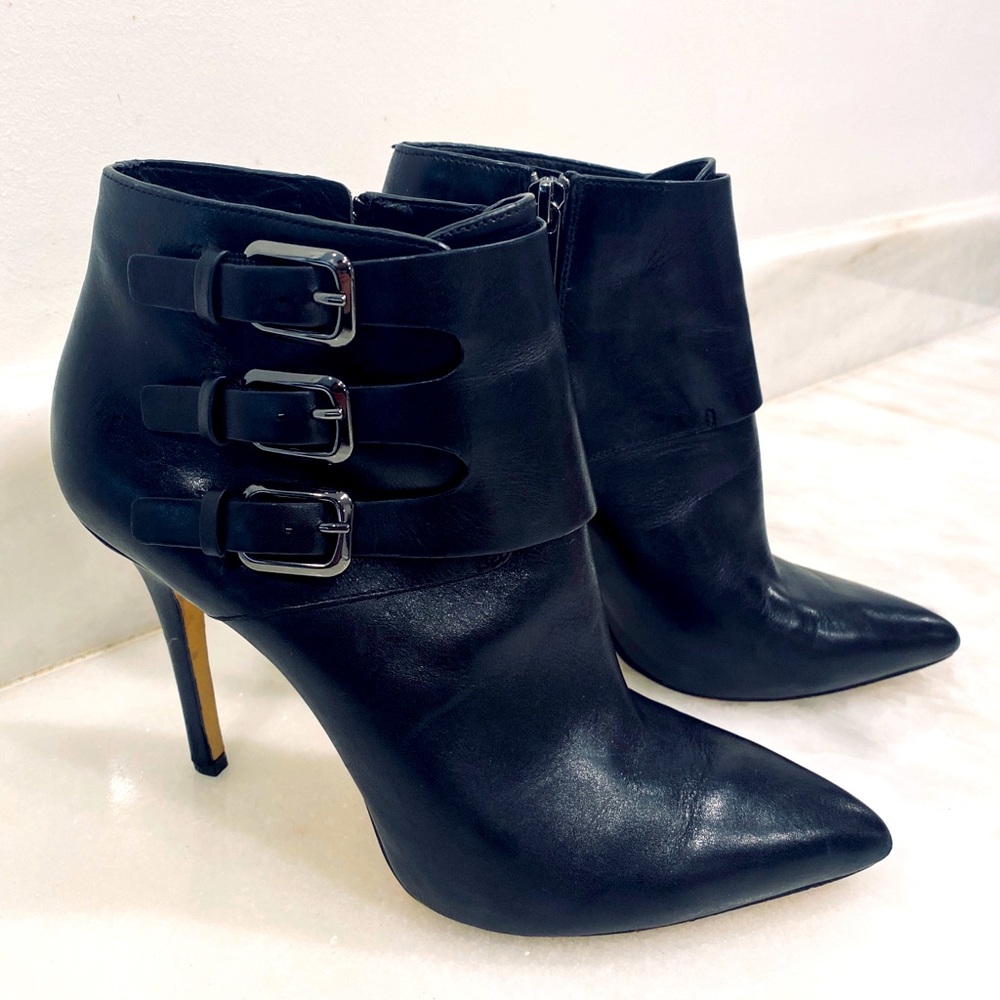 Michael Kors Leather Heel Booties 8